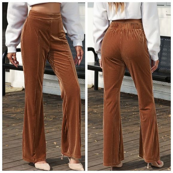 Brown High Waist Pants